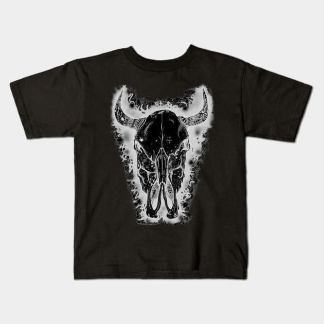 Black Bull Kids T-Shirt by MorganRalston